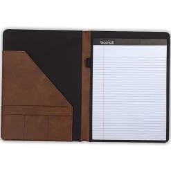Faux Leather Padfolio, Tan/Brown (SAM71656)<Samsill New