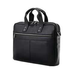 Classic Laptop Briefcase, Black Leather (126038-1041)<Samsonite Clearance