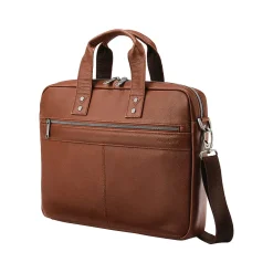 Classic Leather Slim Briefcase, Cognac (126038-1221)<Samsonite