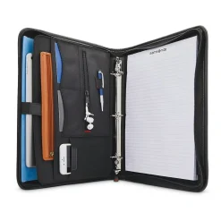 Fabric Padfolio with Zipper Closure, Steel Gray (116466-1829)<Samsonite Discount