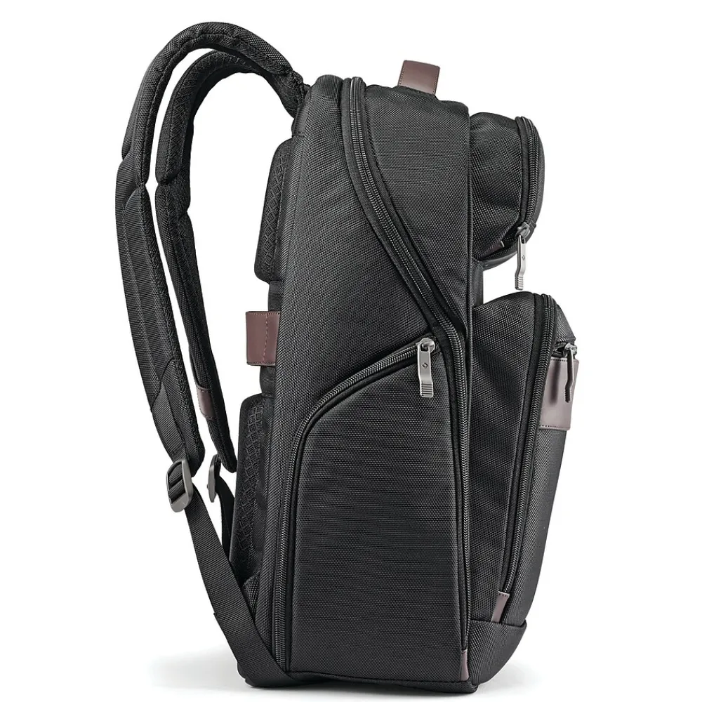 Kombi Backpack, Solid, Black/Brown (92310-1051)<Samsonite Discount