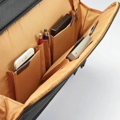 Kombi Laptop Briefcase, Brown/Black Nylon (92314-1051)<Samsonite Online