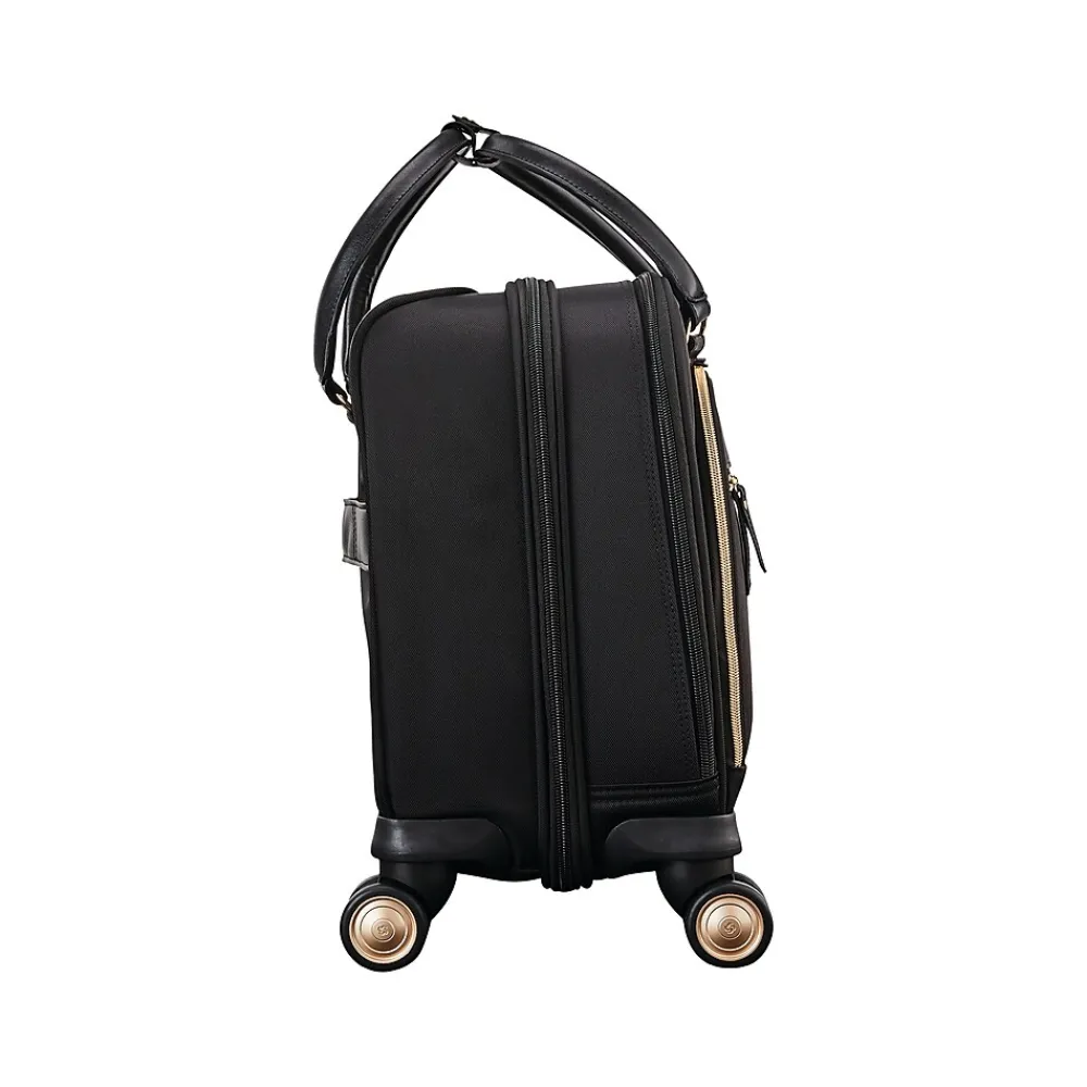 Mobile Solution Laptop Rolling Briefcase, Black Nylon (128167-1041)<Samsonite Hot