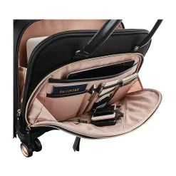 Mobile Solution Laptop Rolling Briefcase, Black Nylon (128167-1041)<Samsonite Hot