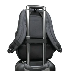 Modern Utility Double Shot Backpack, Solid, Charcoal Heather (89574-5794)<Samsonite New