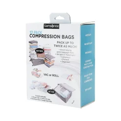 12-Piece Plastic Travel Pouch Set, Waterproof, Clear (51714-1212)<Samsonite Online