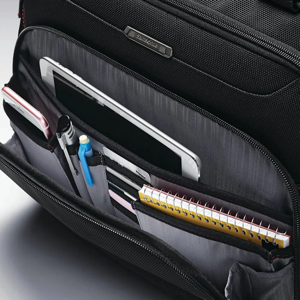 Xenon 3.0 Laptop Briefcase, Black Polyester (89433-1041)<Samsonite Hot