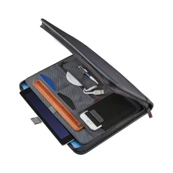 Xenon Business Polyester Padfolio with Zipper Closure, Steel Gray (116465-1829)<Samsonite