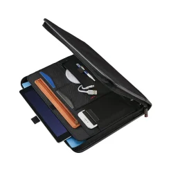 Xenon Business Polyester Padfolio with Zipper Closure, Black (116466-1041)<Samsonite Clearance