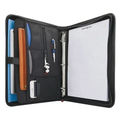 Xenon Business Polyester Padfolio with Zipper Closure, Steel Gray (116466-1829)<Samsonite Best