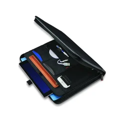 Xenon Business Fabric Padfolio with Zipper Closure, Black (116466-1041)<Samsonite New