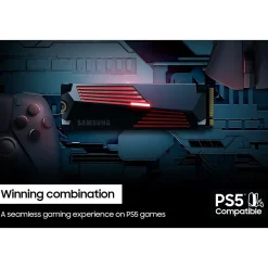 Sale Samsung 990 PRO with Heatsink 2TB M.2 PCIe 4.0 NVMe Internal Solid-State Drive, V-NAND (MZ-V9P2T0CW)