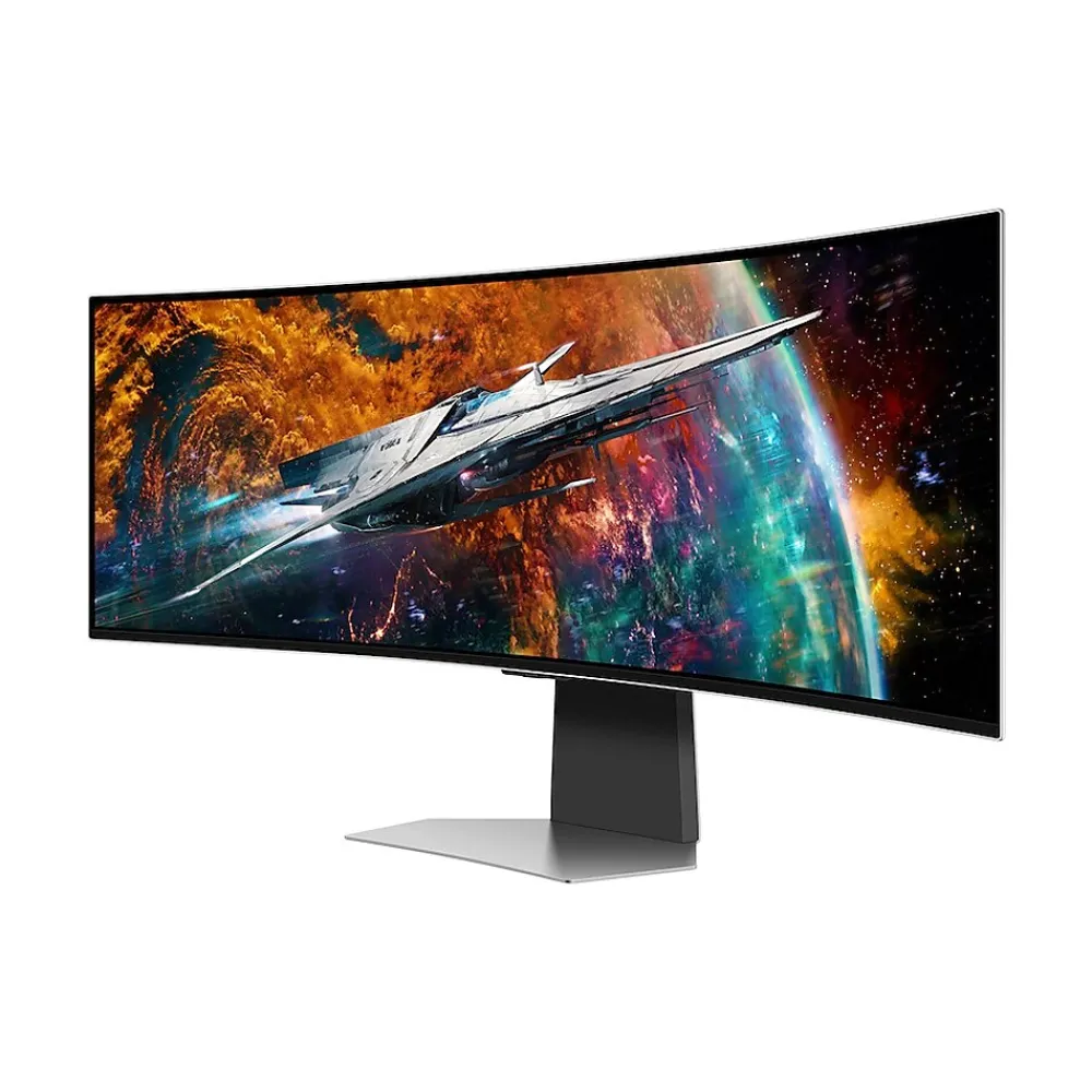 Sale Samsung Odyssey G9 49" Curved 240Hz OLED Gaming Monitor, Silver (LS49CG954SNXZA)