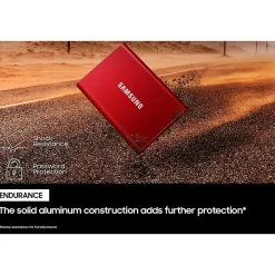 Hot Samsung T7 1TB USB 3.2 Portable Solid State Drive, Gray (MU-PC1T0T/AM)