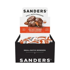 Sanders Small Batch Wonders Snack-Size Pecan Caramel Milk Chocolate Clusters, 24 oz., 48 Pieces/Box (27160)