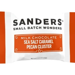 Sanders Small Batch Wonders Snack-Size Pecan Caramel Milk Chocolate Clusters, 24 oz., 48 Pieces/Box (27160)