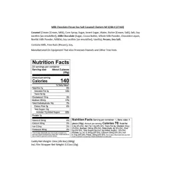 Sanders Small Batch Wonders Snack-Size Pecan Caramel Milk Chocolate Clusters, 24 oz., 48 Pieces/Box (27160)