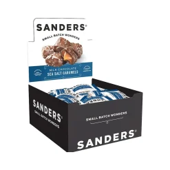 Sanders Small Batch Wonders Snack-Size Sea Salt Milk Chocolate Caramels, 24 oz., 48 Pieces/Box (27163)