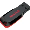 Online SanDisk Cruzer Blade 64GB USB 2.0 Type A Flash Drive, Black/Red (SDCZ50-064G-A46)