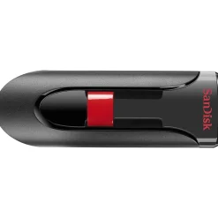 Sale SanDisk Cruzer Glide 256GB USB 2.0 Type A Flash Drive, Black/Red (SDCZ60-256G-A46)