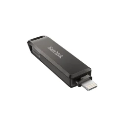 New SanDisk Dual Phone 128GB USB 3.2 Type-C/Lightning Flash Drive, Black (SDIX70N-128G-AG6NE)