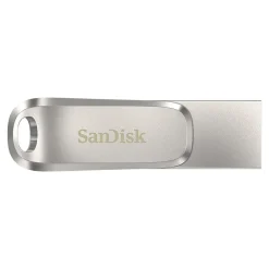 Outlet SanDisk Ultra Dual Luxe 64GB USB 3.1 Type-C Flash Drive, Silver (SDDDC4-064G-A46)