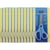 Scissors|Sargent Art 5" Student Stainless Steel Scissors, Pointed Tip, Blue, 12/Pack (SAR220905-12)