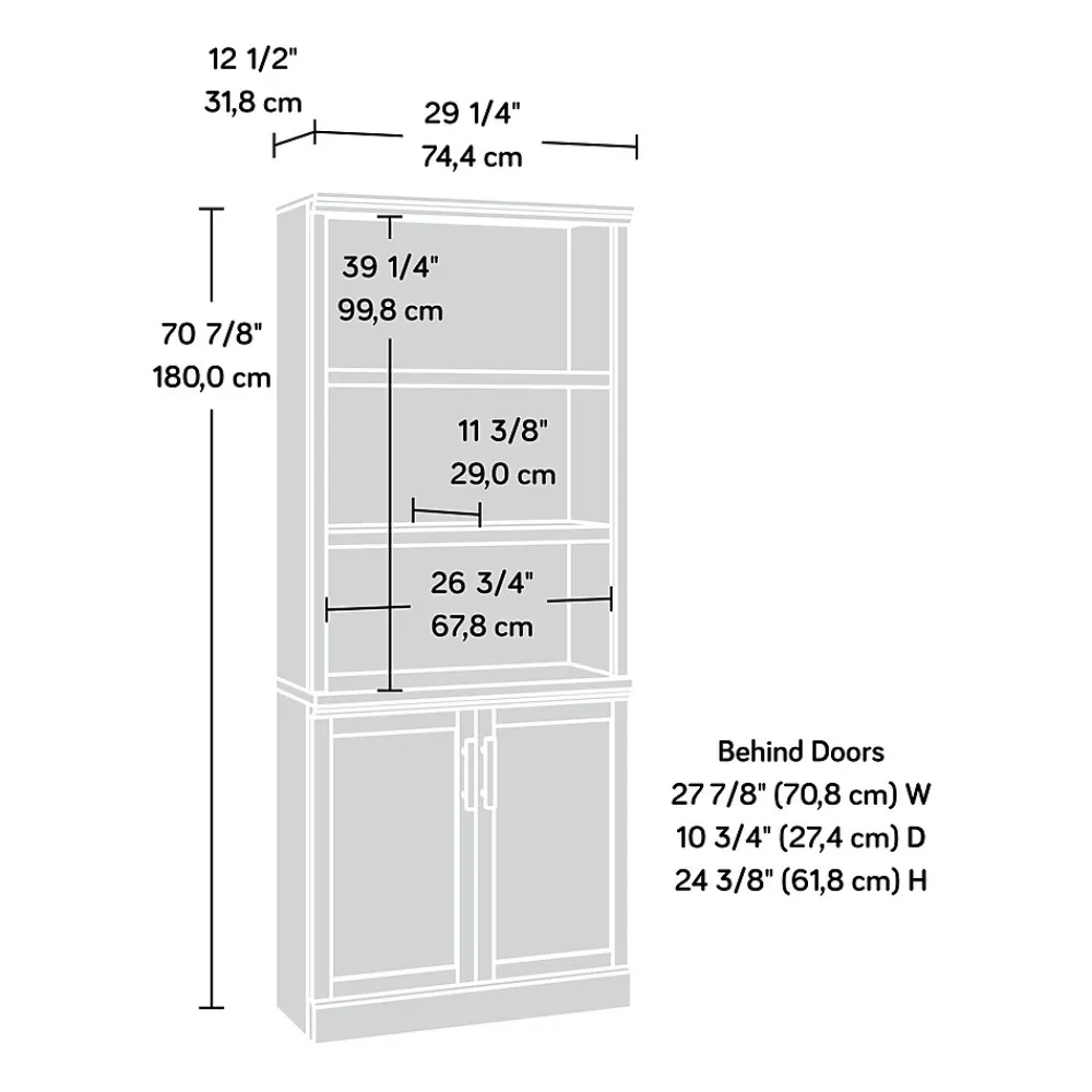 Bookcases*Sauder Aspen Post 71"H 5-Shelf Bookcase, Prime Oak (433959)