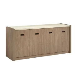 Storage Cabinets*Sauder Dixon City 30"H Storage Credenza with 2 Shelves, Brushed Oak (432894)