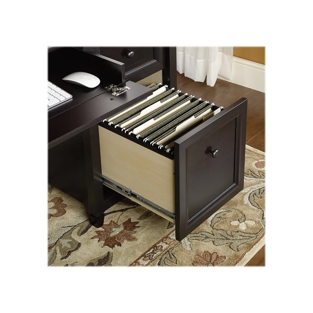 Corner Desks*Sauder Edge Water Collection 65" Wood Executive Desk, Estate Black (409042)