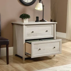 File Cabinets*Sauder Edge Water 2-Drawer Lateral File Cabinet, Letter/Legal Size, Chalked Chestnut (418796)