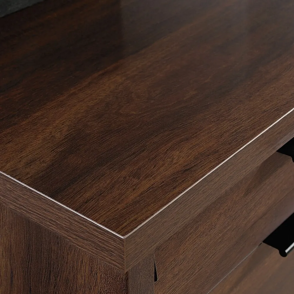 Corner Desks*Sauder Palo Alto 59"W Executive Desk, Spiced Mahogany (427792)