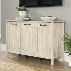 Storage Cabinets*Sauder Select 30"H Storage Cabinet with 4 Shelves, Chalk Oak (433932)