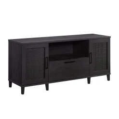 Storage Cabinets*Sauder Tiffin Line 30"H Storage Credenza with 3 Shelves, Raven Oak (433265)