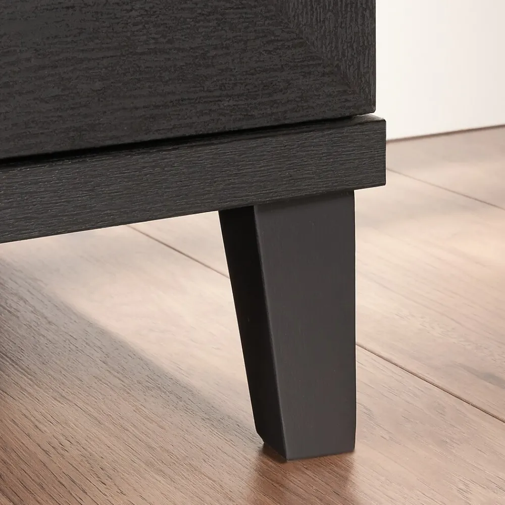 Storage Cabinets*Sauder Tiffin Line 30"H Storage Credenza with 3 Shelves, Raven Oak (433265)