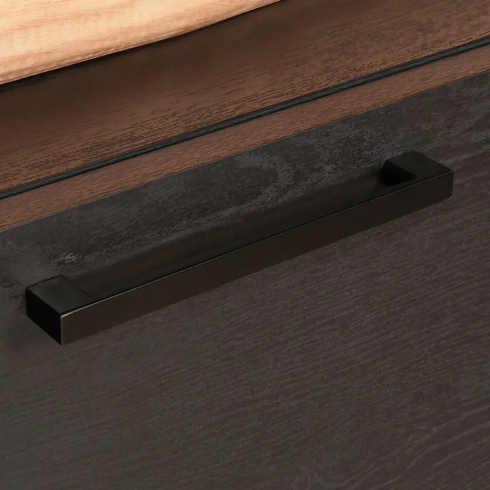 Storage Cabinets*Sauder Tiffin Line 30"H Storage Credenza with 3 Shelves, Raven Oak (433265)