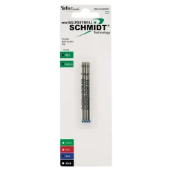 Pens|Schmidt Ink Schmidt 635 Mini D1 Ballpoint Refill, fits Multifunction pens, Medium, Blue, 4 Pack (SC58150)