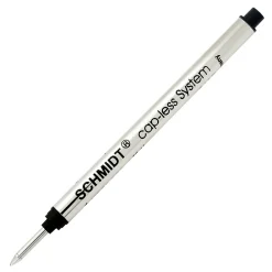 Pens|Schmidt Ink Schmidt 8127 Rollerball Long Capless Refill, Medium, Black, 2 Pack (SC58127)