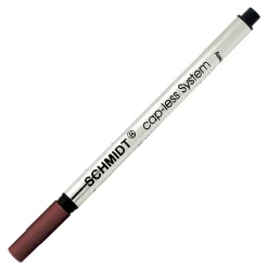 Pens|Schmidt Ink Schmidt 8127 Rollerball Long Capless Refill, Medium, Black, 2 Pack (SC58127)