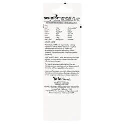 Pens|Schmidt Ink Schmidt 8127 Rollerball Short Capless Refill, Medium, Blue, 2 Pack (SC58132)