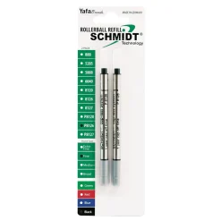 Pens|Schmidt Ink Schmidt 8126 Rollerball Short Capless Refill, Fine, Black, 2 Pack (SC58119)
