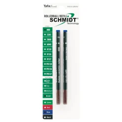 Pens|Schmidt Ink Schmidt 888 Safety Ceramic Rollerball Plastic Tube Refill, Fits Parker Rollerball Pens, Broad, Blue, 2 Pack (SC58114)