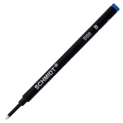 Pens|Schmidt Ink Schmidt 888 Safety Ceramic Rollerball Plastic Tube Refill, Fits Parker Rollerball Pens, Broad, Blue, 2 Pack (SC58114)