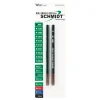 Pens|Schmidt Ink Schmidt 888 Safety Ceramic Rollerball Plastic Tube Refill, Fits Universal Pens, Medium, Black, 2 Pack (SC58111)