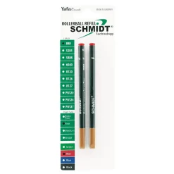 Pens|Schmidt Ink Schmidt 888 Safety Ceramic Rollerball Plastic Tube Refill, Fits Universal Pens, Fine, Red, 2 Pack (SC58110)
