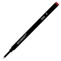 Pens|Schmidt Ink Schmidt 888 Safety Ceramic Rollerball Plastic Tube Refill, Fits Universal Pens, Fine, Red, 2 Pack (SC58110)