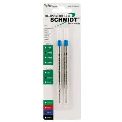 Pens|Schmidt Ink Schmidt P900 Ballpoint TC Ball Refill, To Fit Parker Ballpoint Pens, Medium, Blue, 2 Pack (SC58136)