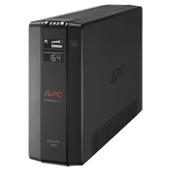 Schneider Electric Back UPS Pro Battery Backup and Surge Protector, Compact Tower, 1500VA, AVR, LCD, 120V, Black (BX1500M)