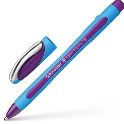 Pens|Stride Schneider Slider Memo XB Ballpoint Pen, Extra Bold Point, Violet Ink, 10/Box (PSY150208)