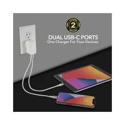 PowerVolt PD35 USB Type-C Wall Charger, White (HPDCC35WT-SP)<scosche